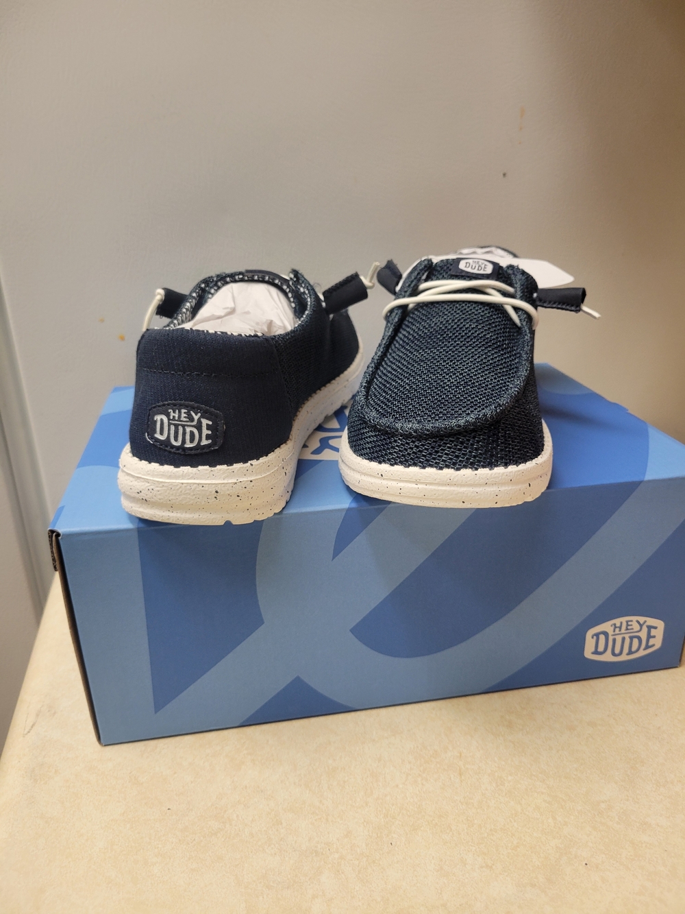 Hey Dude Women Navy Lightweight Slip-On Shoes